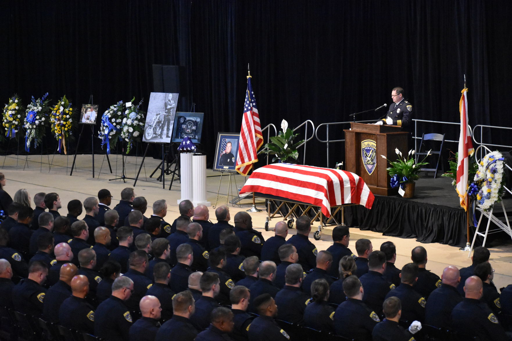 Funeral service for officer William Buechner